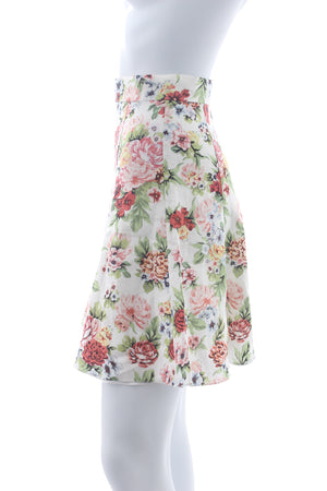 Emilia Wickstead Floral Printed Mini Skirt