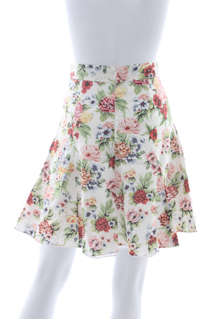 Emilia Wickstead Floral Printed Mini Skirt