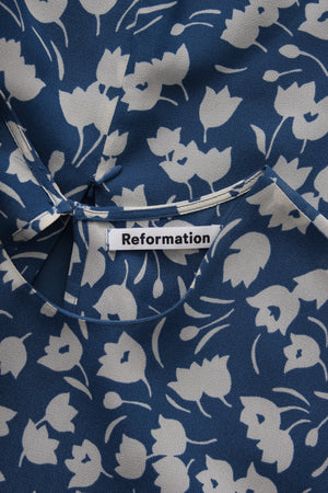 Reformation Andre Floral-print Crepe Midi Dress