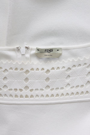 Fendi Cut-Out Stretch-Knit Dress