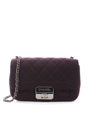 Chanel Quilted Wool Flap Shoulder Bag - Limited Edition