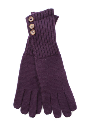 Loro Piana Buttoned Cashmere Gloves