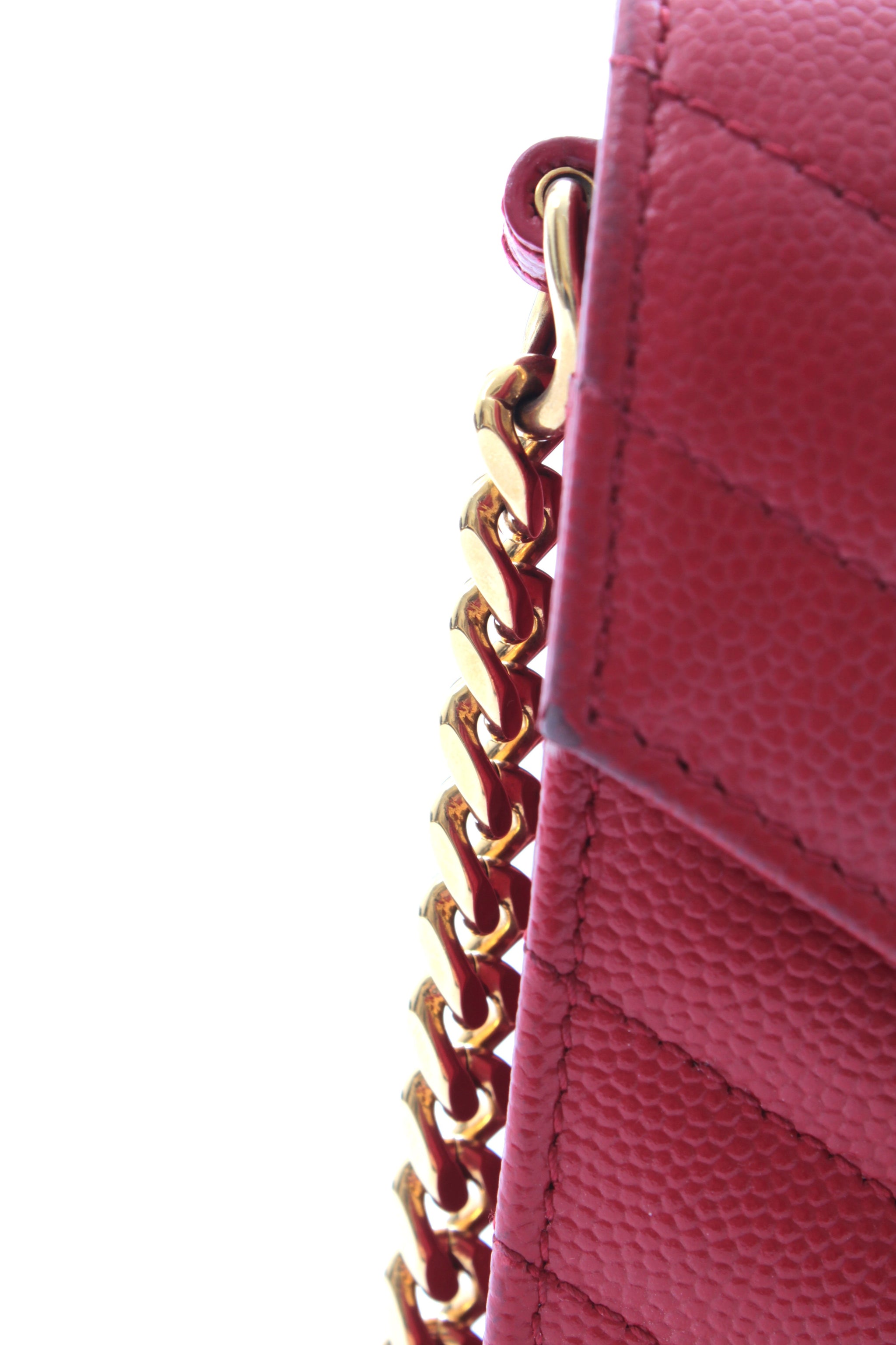 Saint Laurent Monogram Chain Wallet Bag in Matelasse Leather - Closet  Upgrade