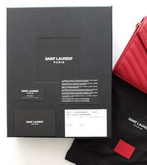 Saint Laurent Monogram Chain Wallet Bag in Matelasse Leather, Women's Handbags, Saint Laurent, Closet Upgrade - Closet-Upgrade