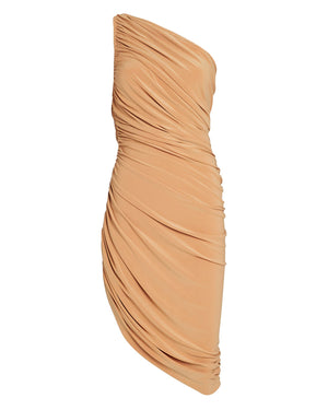 Norma Kamali 'Diana' One-Shoulder Ruched Stretch-Jersey Dress