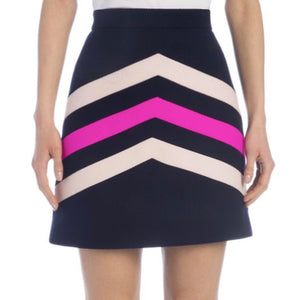 MSGM Striped Wool-Blend Mini Skirt