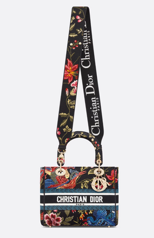 Dior Medium Lady D-Lite Bag - Dior Birds Embroidery - Current Season