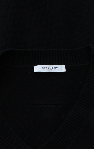 Givenchy Neoprene-Detail Cashmere Sweater
