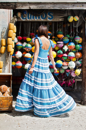 Dodo Bar Or Tiered Tasseled Cotton-Gauze Maxi Dress