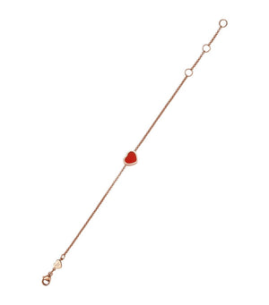 Chopard Rose Gold and Carnelian My Happy Hearts Bracelet - Current Collection