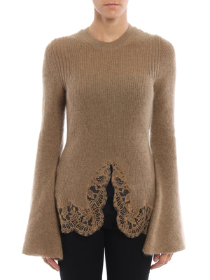 Givenchy Lace-Trimmed Mohair-Blend Sweater