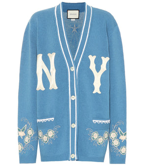 Gucci + New York Yankees Embroidered Wool Cardigan - Limited Edition