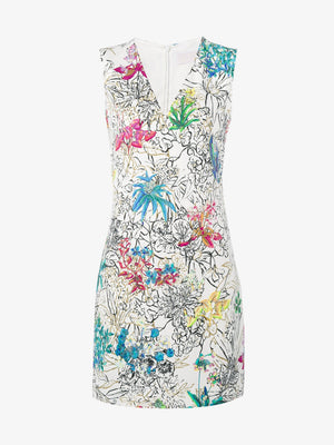 Peter Pilotto Sleeveless Floral Print Mini Dress