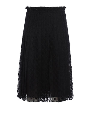 Philosophy di Lorenzo Serafini Pleated Lace Midi Skirt
