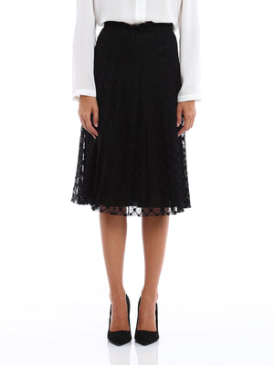 Philosophy di Lorenzo Serafini Pleated Lace Midi Skirt