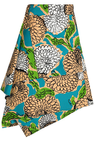Marni Asymmetric Printed Cotton Skirt